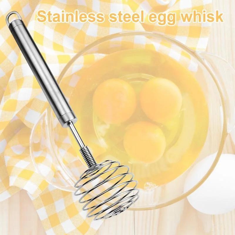 Stainless Steel Ball Spring Whisk Hand-held Butter Egg Mixer Avocado Potato Masher Manual Egg Beater Mixers Kitchen Baking Tools