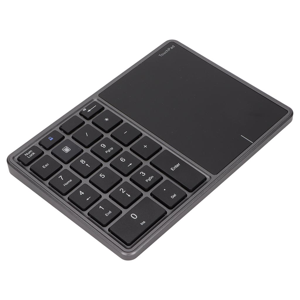 Wireless Numeric Keypad Touchpad Design 22 Keys 2.4G Dual Mode Connection Type C Interface Laptop KeypadGray