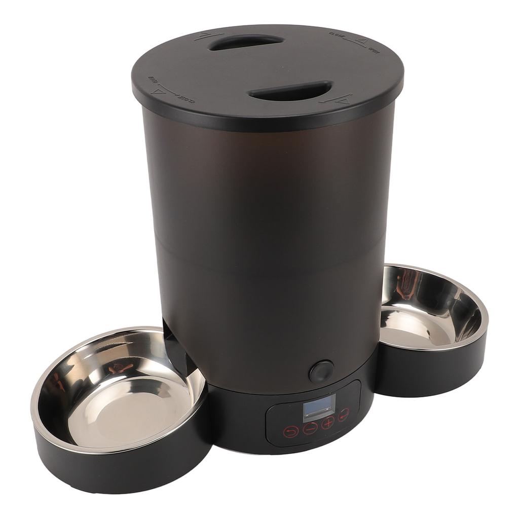 Automatic Cat Feeder 3L Large Capacity Easy To Clean Smart Timed Dog Feeders with Stainless Steel Bowl For Pets Dogs Cats