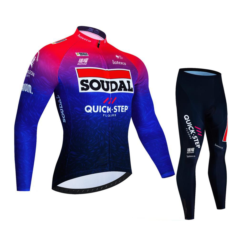 Men's Cycling Clothes Men's Quick-drying Fleece Cycling Clothes Bicycle New 2026 autumn breathable cycling suit