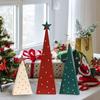 3 Stück/Set mit Sternspitze Weihnachtsbaumfiguren Holz Tischdekoration Handwerk