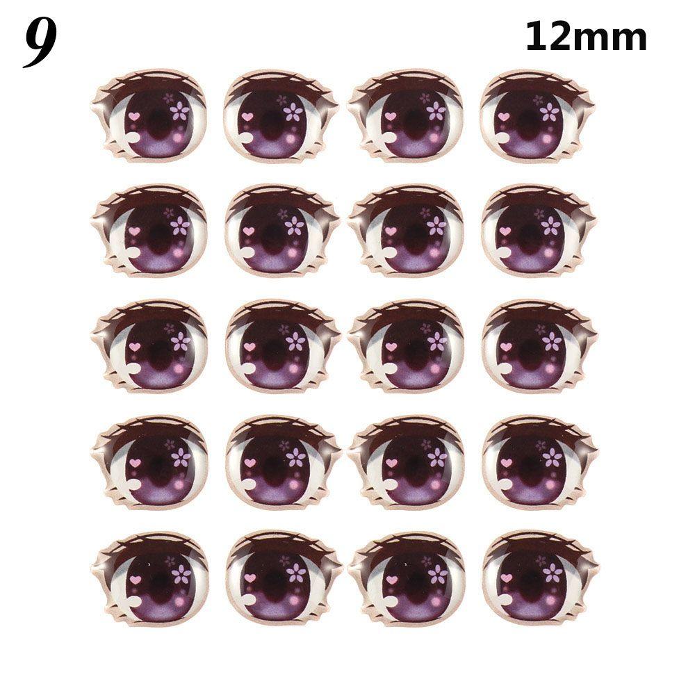 Anime Figurine Doll Love Cute Sticker Clay Decals Cartoon Eyes Stickers Face Organ Paster