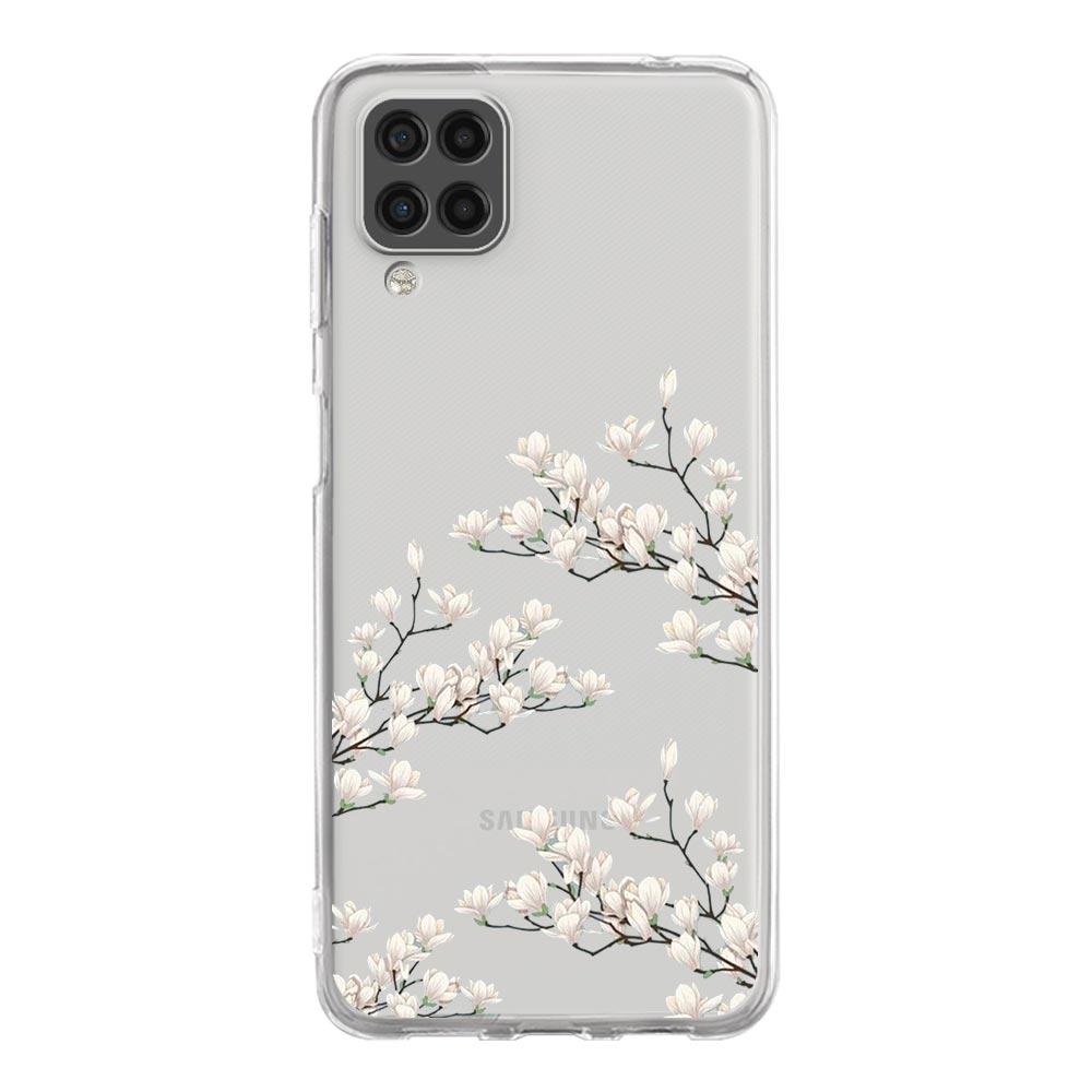 Phone Case For Samsung A13 A33 A35 A55 A73 A53 A23 A51 A71 A21S A12 A31 A41 A05s A03S A15 A25 A32 5G Clear Cover Flower