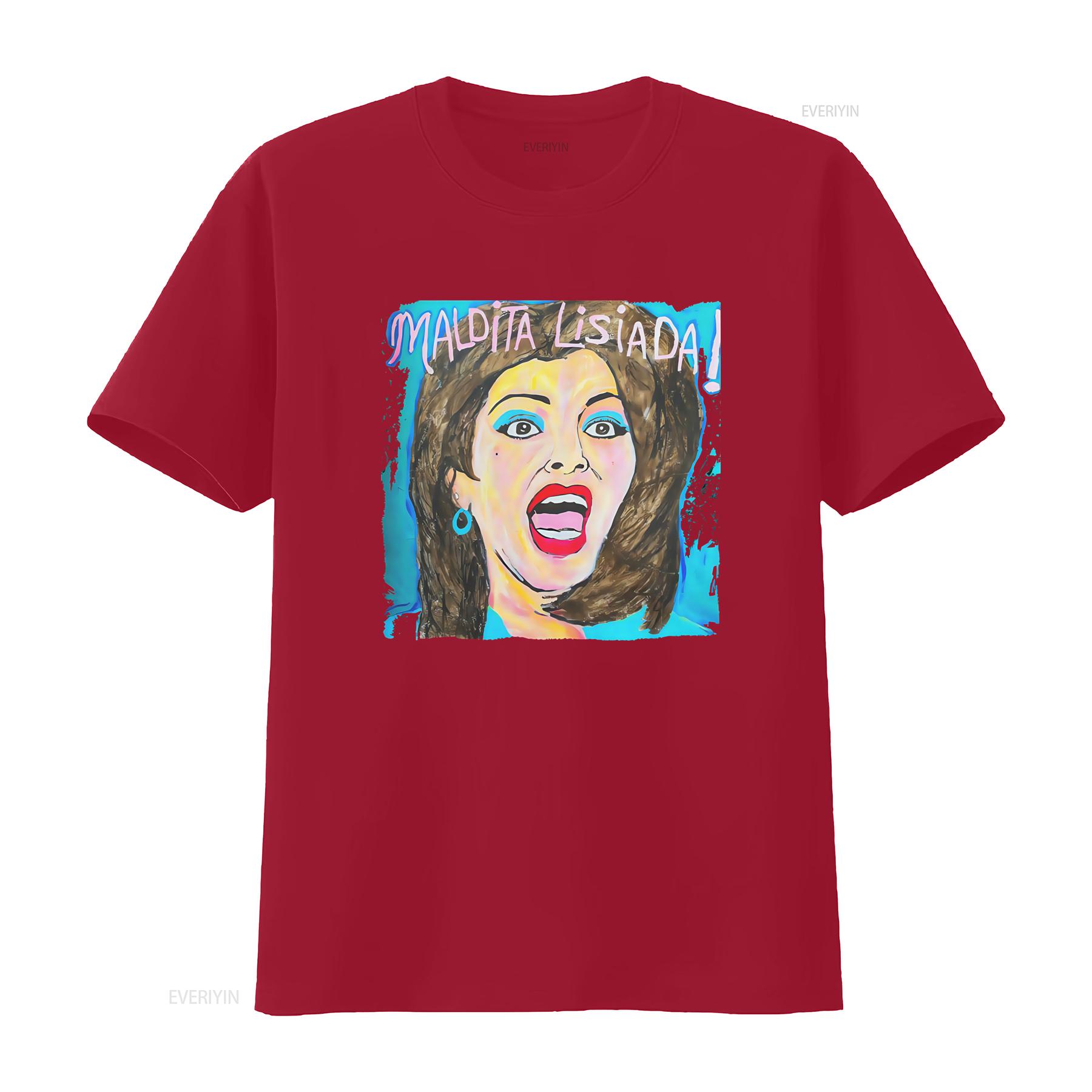 

Soraya Montenegro T Shirt Maldita Lisiada Design Maria La Del Barrio Inspired Itati Cantoral Thalia Tribute Mexican vintage S