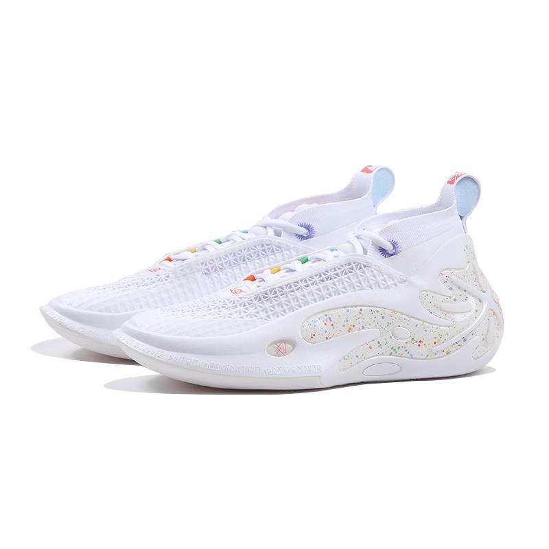 Li Ning WOW11 Dämpfung, Rutschfest, Abriebfest, Halt, Leicht, Rückprall Mittelhohe Basketballschuhe ABAU049-31