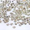 Transparent White Czech Glass Flat Back Rhinestones SS3-SS30 for DIY Phone Stickers