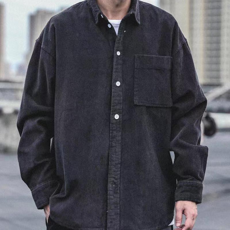 Manchester Skjorta Herr Långärmad Vår och Höst Overaller Fodrad Jacka