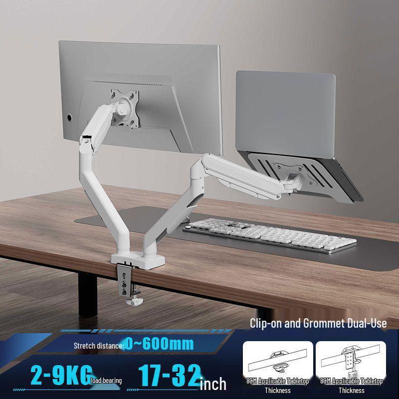 Dual Screen Cantilever Laptop & Monitor Stand