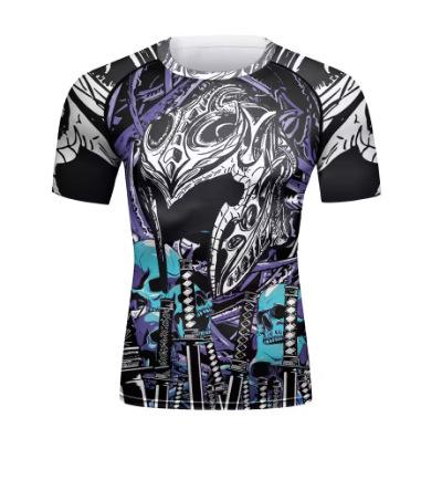 Men s Fitness Sportswear Compression Short Sleeve Running Men s Daily Training Boxing Boxing T-Shirt Sports Shirt Women XXS
