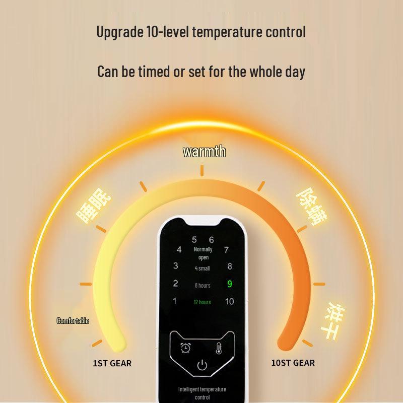 Adjustable Heated Cat Bed with Foldable Design and Constant Temperature