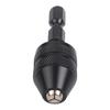 1/4" Keyless Drill Chuck Conversion 0.3-3.6mm Quick Change Hexagonal Handle Three Jaw Twist Drill Chuck For Electric Drill