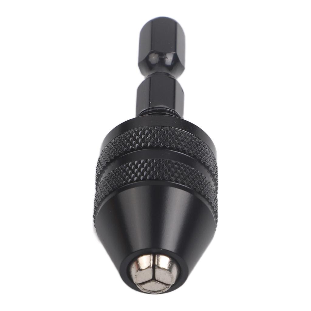 1/4" Keyless Drill Chuck Conversion 0.3-3.6mm Quick Change Hexagonal Handle Three Jaw Twist Drill Chuck For Electric Drill