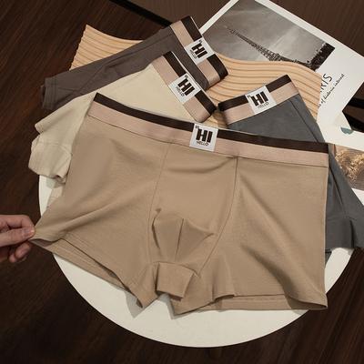1/4PCS Pure Cotton Men's Underwear Breathable Sweat Absorbent Soft Skin-friendly Boxers Comfortable Innerwear