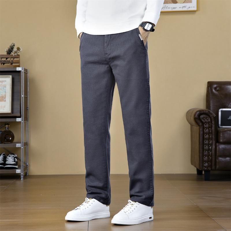 Pants Men's Autumn and Winter New Business Casual Trousers Men's Straight Loose Trend Versatile Men's Trousers