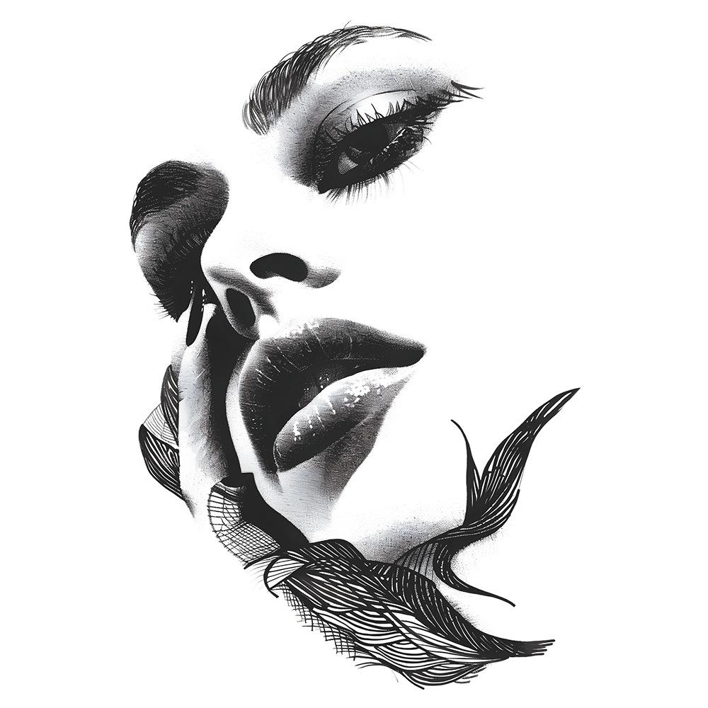 Fun-b35 Beauty Bedroom Living Room Home Background Decoration Wall Stickers Self-adhesive