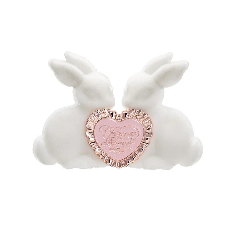 Flower Knows Bunny Garden Series Rougepinsel - Flower Knows Wolle loses Puder Highlighter Kosmetikwerkzeug für Make-up