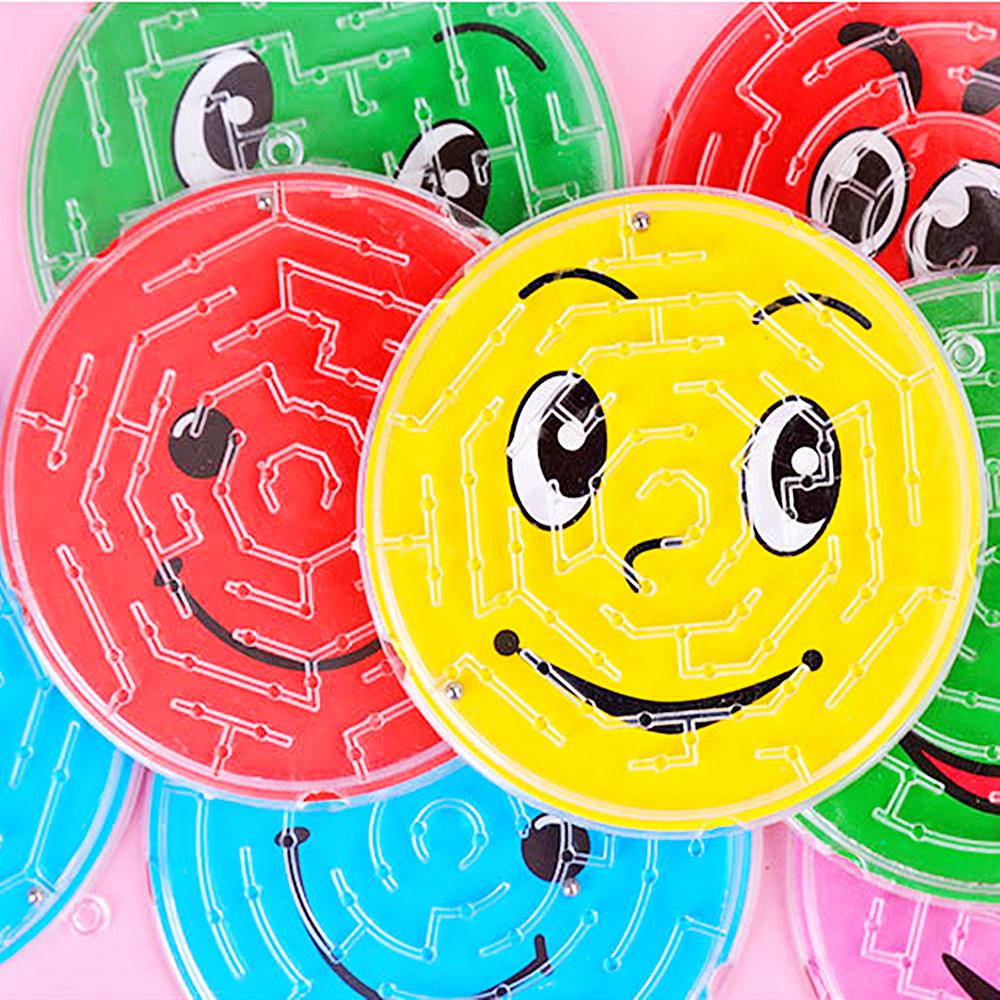 12/30Pcs Round Smiling Face Beads Maze Toy Boys And Girls Birthday Party Baby Gift Giving Gifts Pinata Filler Christmas Prizes