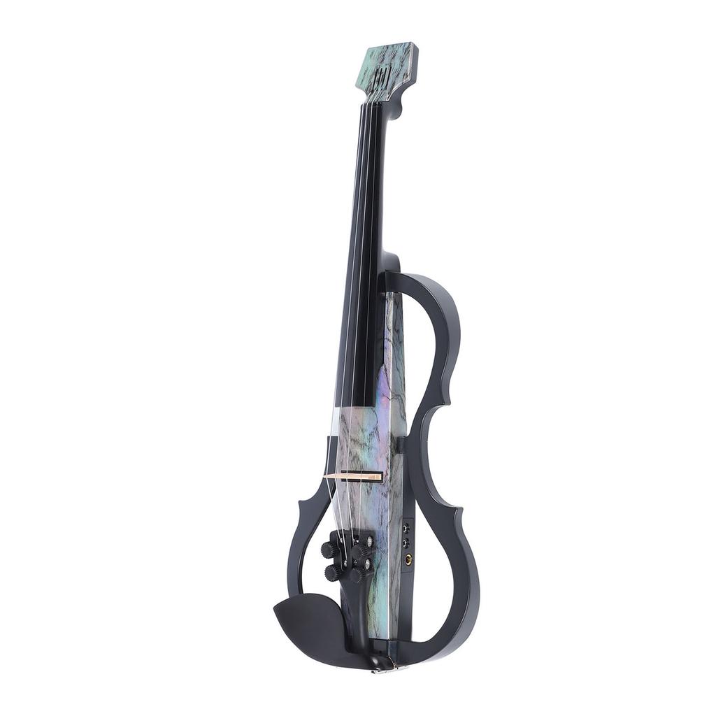 Vioara electrica silențioasă profesională Fibră de carbon și ABS 44 Lăută electrică de dimensiune completă cu pickup