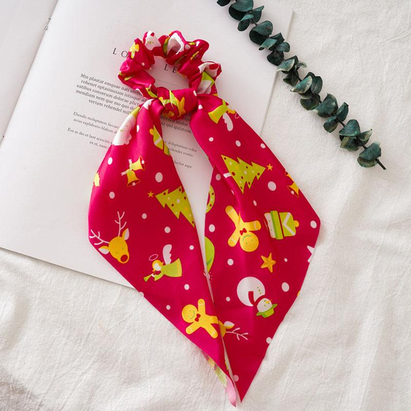 

Новый год Рождество Кольцо для волос Детская резинка для волос Бант Лента Санта Клаус Детский рождественский головной убор Резинки для волос Аксессуары для волос