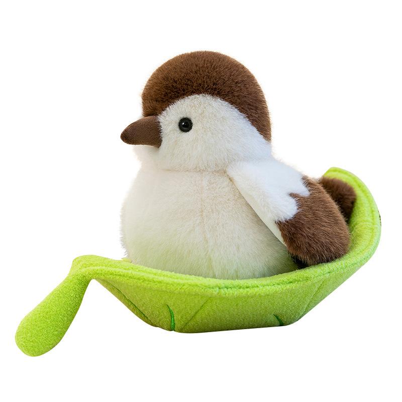 Simulation Bird Plush Toy Pendant Cute Keychain Student Backpack Schoolbag Pendant Parrot Doll