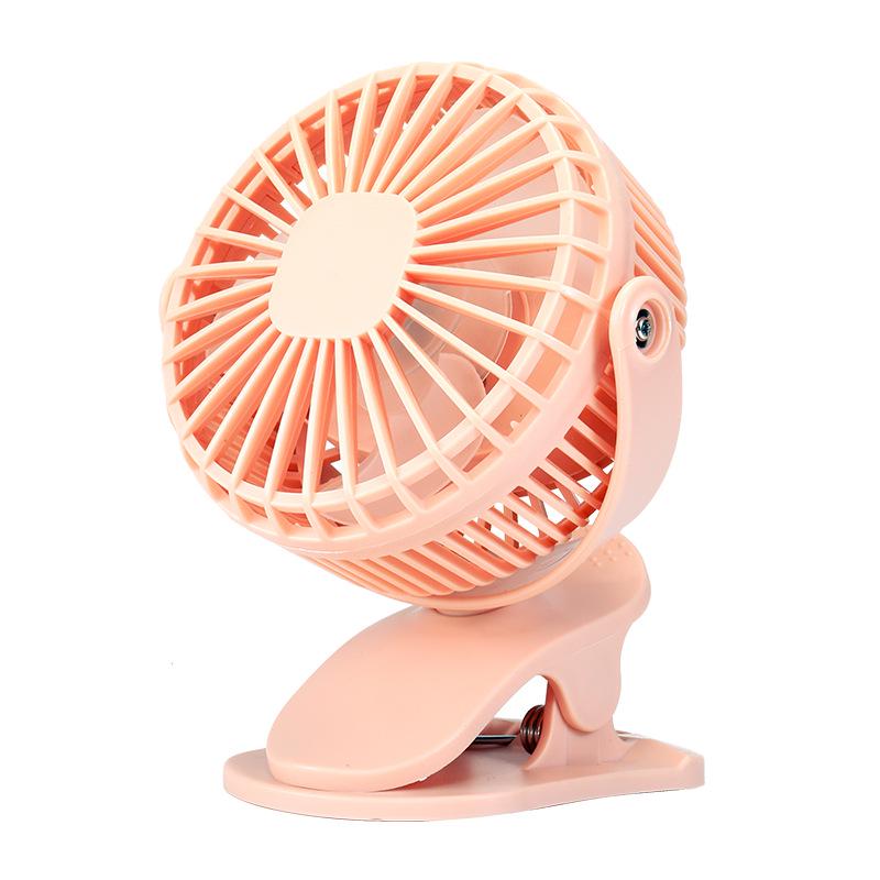 

Mini USB Rechargeable Clip Fan for Dorms and Students 123x101x155mm (USB, No Battery) рожевий