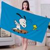 S-Snoopy Cartoon Microfiber Printed Beach Towel Mountain Climbing Yoga Beach Swimming Running Absorbent Soft Towel