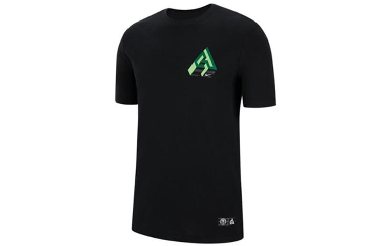 Nike Dri Fit T Shirts Men s Black Crew Neck Moderate Straight Fit CV1092-010 L