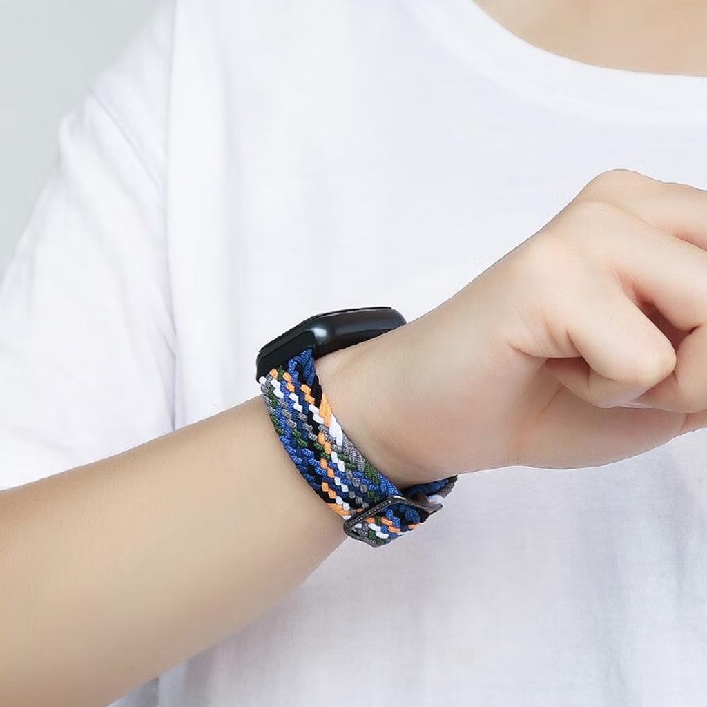 Elastic Nylon Solo Strap for Honor Band 10 Bracelet Women Men Loop Braided Wristband With Metal Clasp for Honor Band 9 Correa