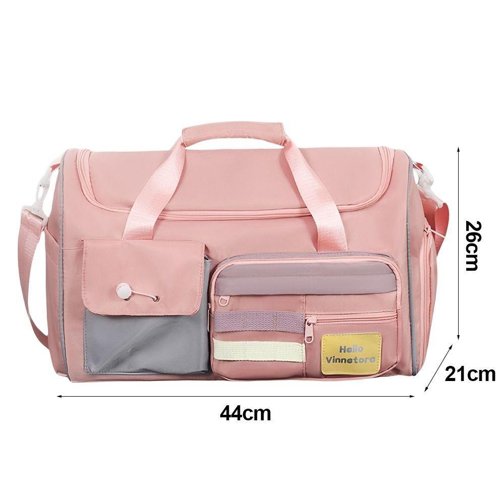Fashion Large Capacity Travel Bag Colorful with Shoulder Strap Duffel Bag Multi-Pocket Luggage Fitness Training