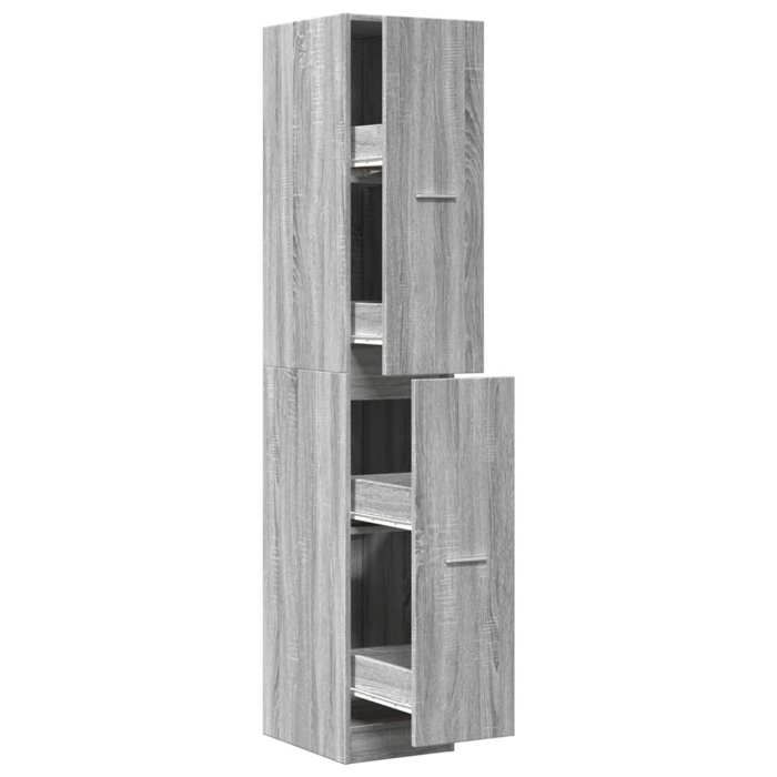 VidaXL Apothecary Cabinet Sonoma Grey 30x41x174.5cm Engineered Wood, Apothecary Chest, Apothecary Furniture, Chest To 3309632