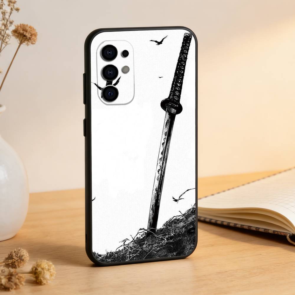 Japanese Bushido Samurai Phone Case Black Silicone Soft For Samsung S25,S24,S21,S22,S23,S30,Ultra,S20,Plus,Fe,Lite