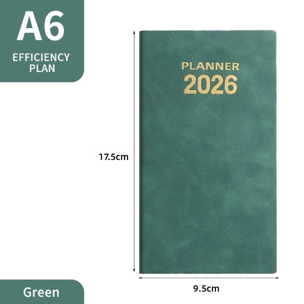 To Do List 2026 Agenda Book A6 English Notepad High Quality Pocket Diary Book  Students