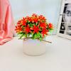 Artificial Orchid Flower Potted Plant Indoor Garden And Living Space Decoration