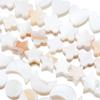 30-60pcs Natural Freshwater Shell Beads White Heart Star Moon Flower Shape Horseshoe Snail Beads For DIY Jewelry Making Beads