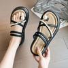 Fashion Women's Sandals Platform Ladies Shoes Black Daily Summer 2025 Comfortable Shoe Comfort on Offer Footwear Wholesale Korea Sandal