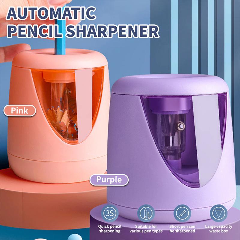 1Pcs Cartoon Pencil Sharpener Hand-cranked Mechanical Tool Automatically Enters Lead Anti Sticking Lead Office Gift Student