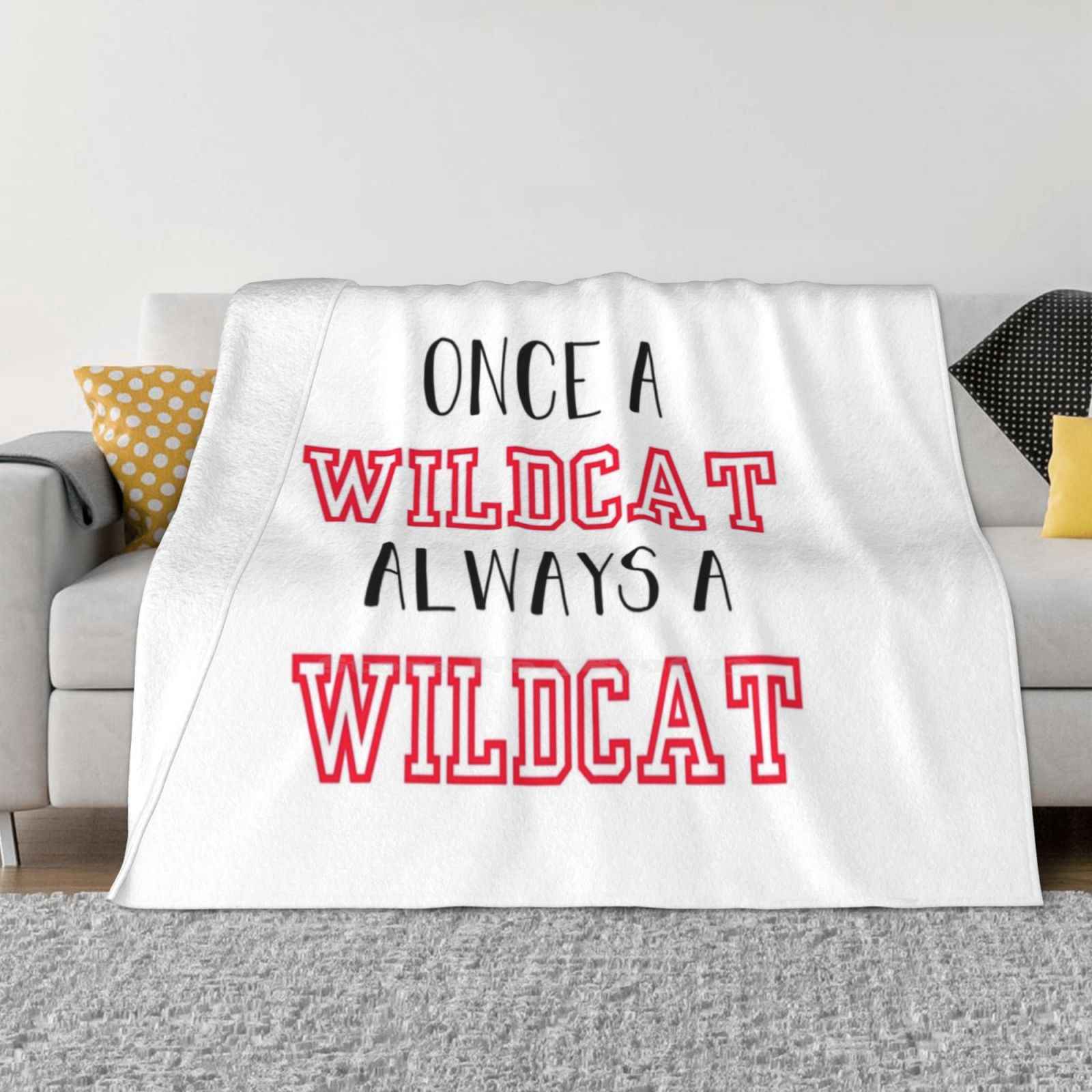 

Once A Wildcat Super Warm Soft Blankets On Sofa/Bed/Travel Tumblr Hsm 3 Troy Bolton Gabriella Montez Romance Love High School 30x40in