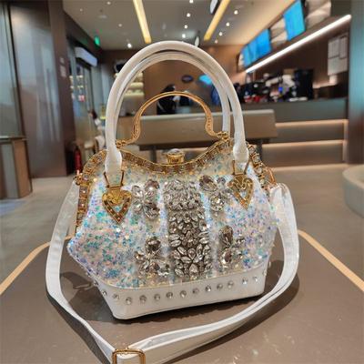 Handbag Fashion Temperament Women's Bag Sequins Inlaid with Diamonds New Light Luxury