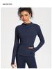 Giacca da Corsa da Donna Slim Fit ad Asciugatura Rapida - Manica Lunga, Top Casual con Zip per Palestra e Yoga, Primavera/Autunno.