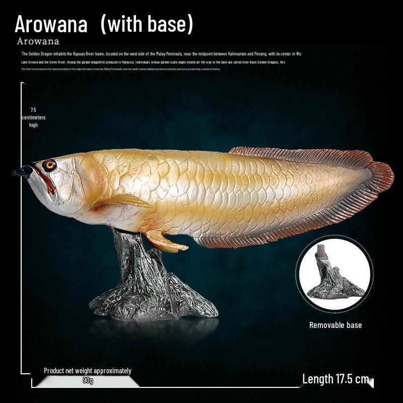 Solid Cognitive Simulation Marine Animal Model - Goldfish & Silverfish Children s Plastic Toy Figure