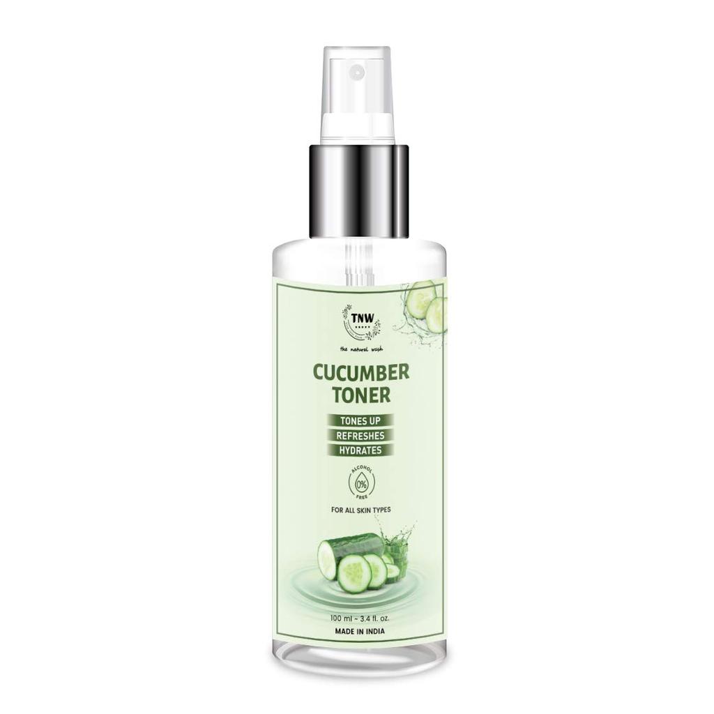 TNW The Natural Wash Cucumber Toner 100 ml | Hydrating Cooling Face Toner for Glowing Skin | Pore Tightening Skin Care All Types