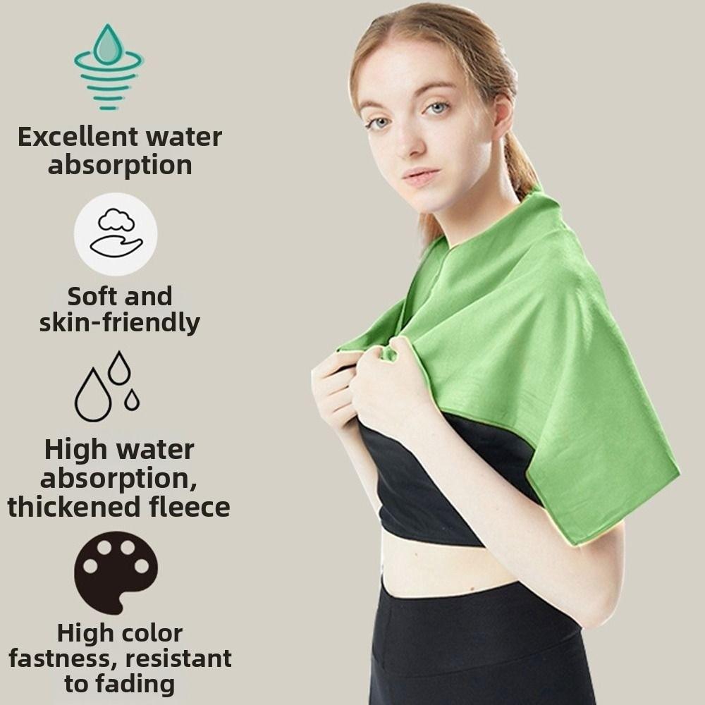 Quick Dry Microfiber Sports Towel Soft Texture Beach Washcloth Towels Absorbent Swim Towel  Running