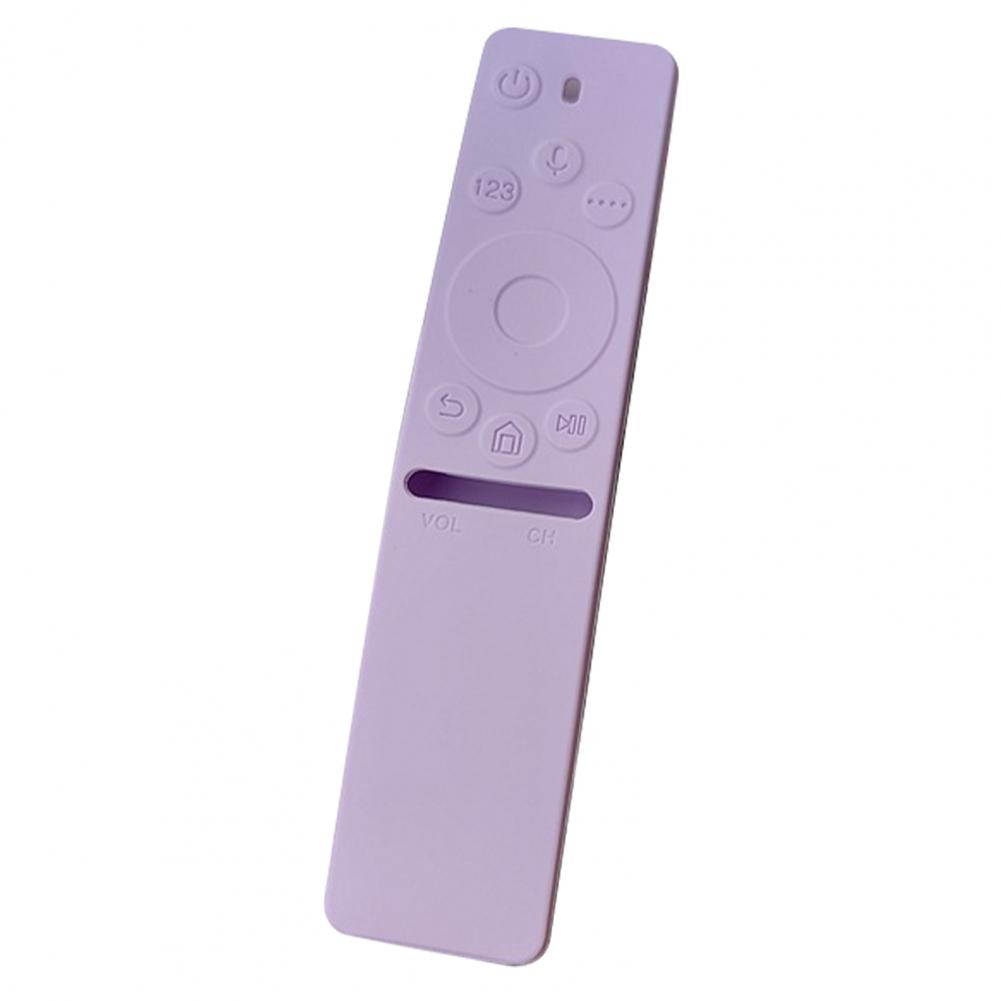 

Remote Control Cover Washable Dust-proof Silicone Full Coverage Protective Case Cover for Samsung BN59-01244A світло-фіолетового кольору