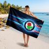 Serviette de plage personnalisée Blackburn Rovers FC, Impression de texte avec nom personnalisé, Serviette douce à séchage rapide avec logo de football Cadeau de vacances