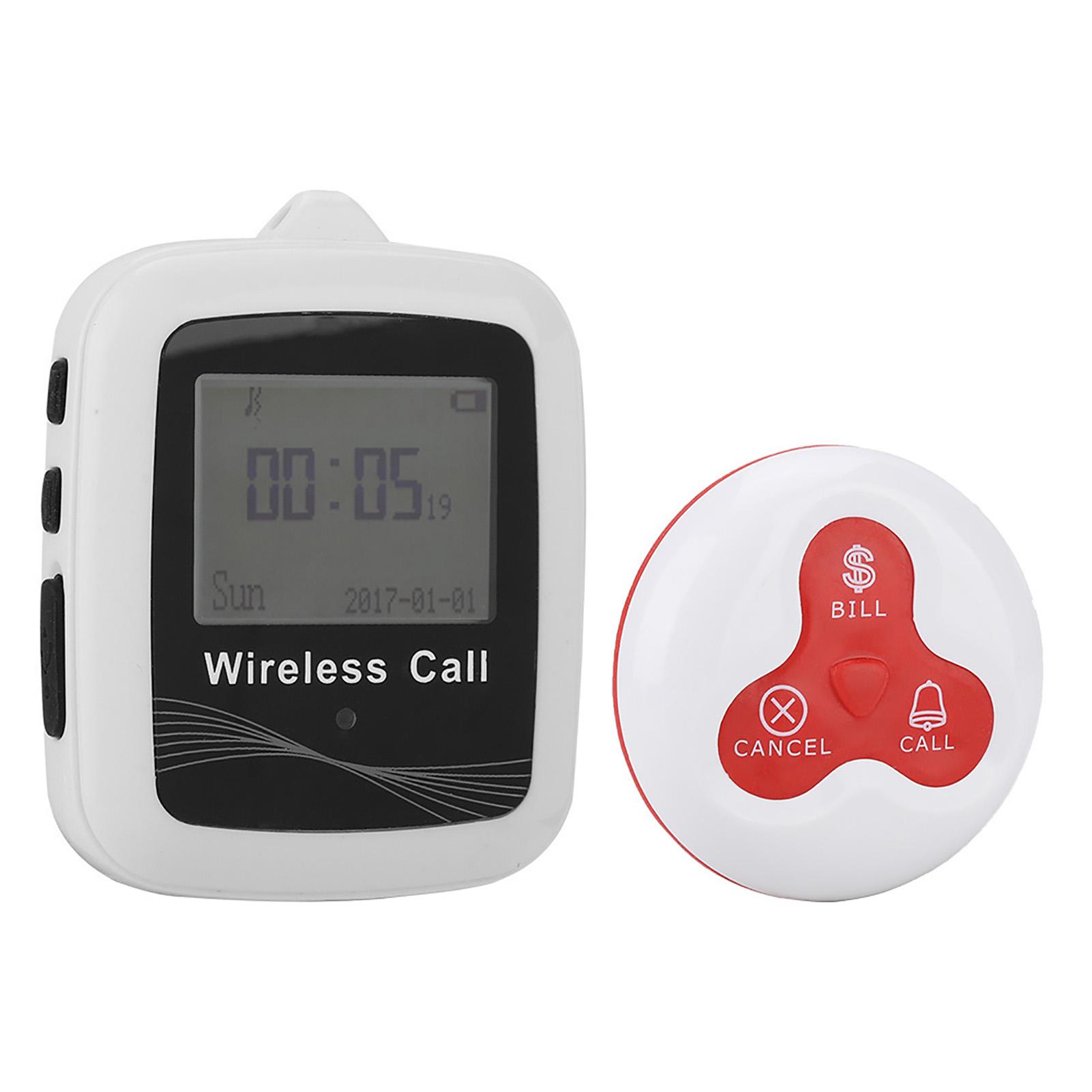 

1шт. Беспроводная интеллектуальная кнопка вызова, пейджинговая система, приемник, 10 шт., пейджер для вызова UK Plug