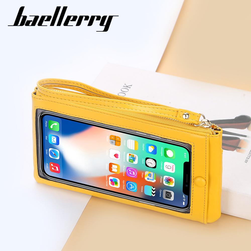 New women's long wallet with touch screen zipper mobile phone bag clutch bag female