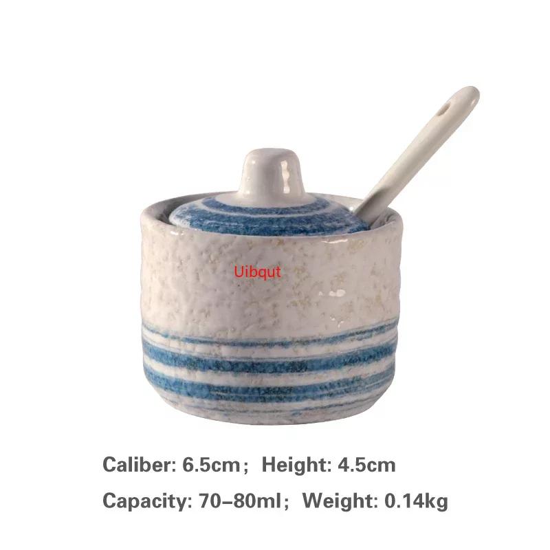Japanese Tank Creative Seasoning Can Ceramic Seasoning Tank Kitchen Ware Storage Bottles and Jars Bottle Glass Bottle Jars