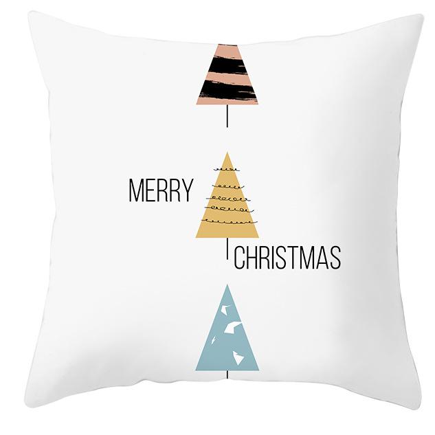 

Новая Рождественская наволочка Маленькая свежая Рождественская елка Наволочка для дома 45 * 45Cm (without pillow core)