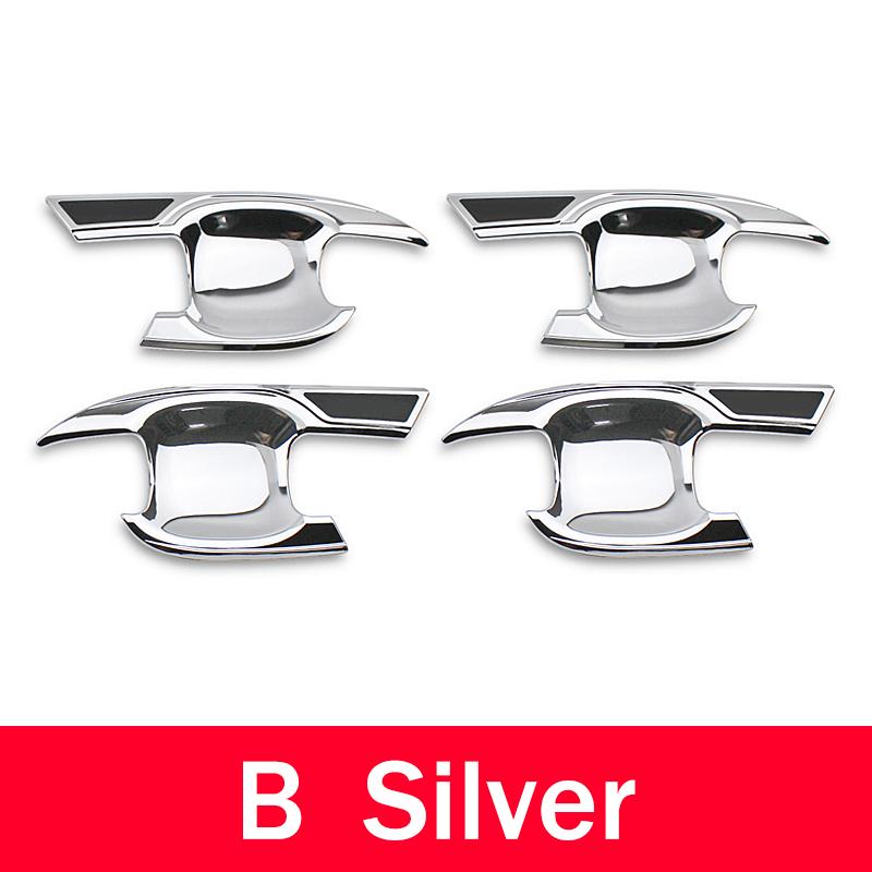 For Toyota Highlander XU70 Kluger 2020-2022 2023 Hybrid Carbon Car Side Door Handle Cover Door Bowl Trim Stickers Accessories