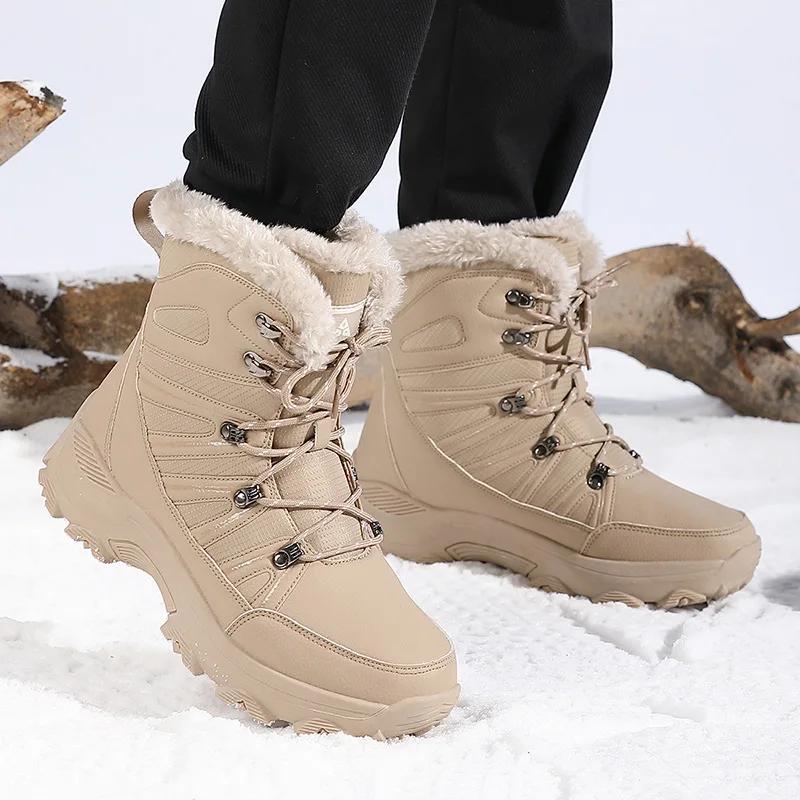 Hiking Shoes Winter Boots for Men Plush Military Boots Outdoor THick Infantry Tactical Boots Army Boots